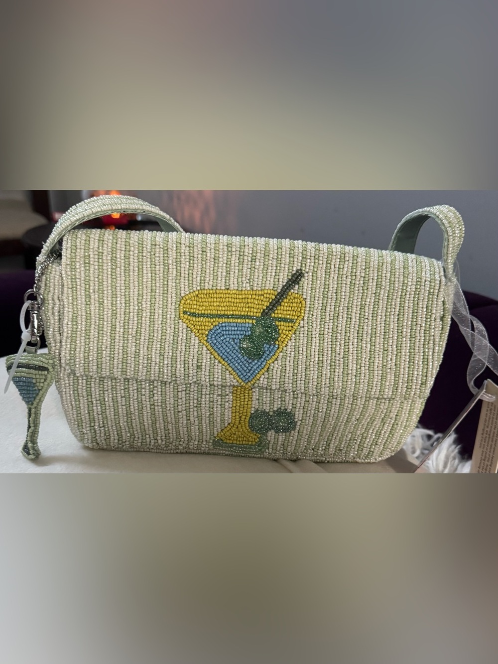Viral TJ Maxx Marshalls Beaded Martini Shoulder Bag NWT